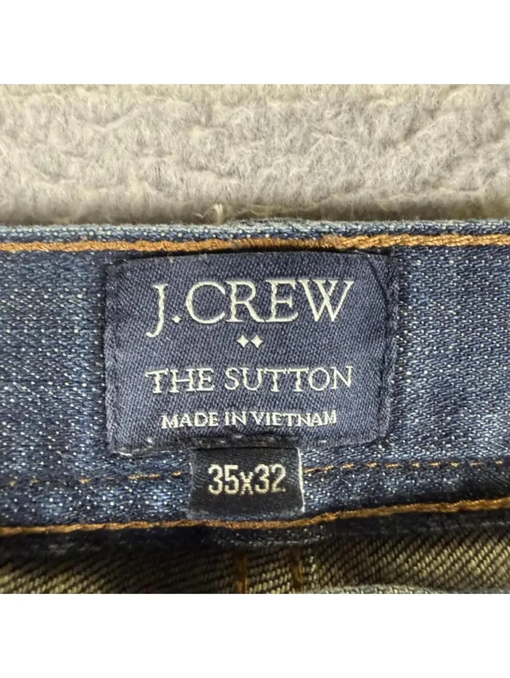 J.Crew Men's Size 35x32 The Sutton Medium Wash Blue Jeans